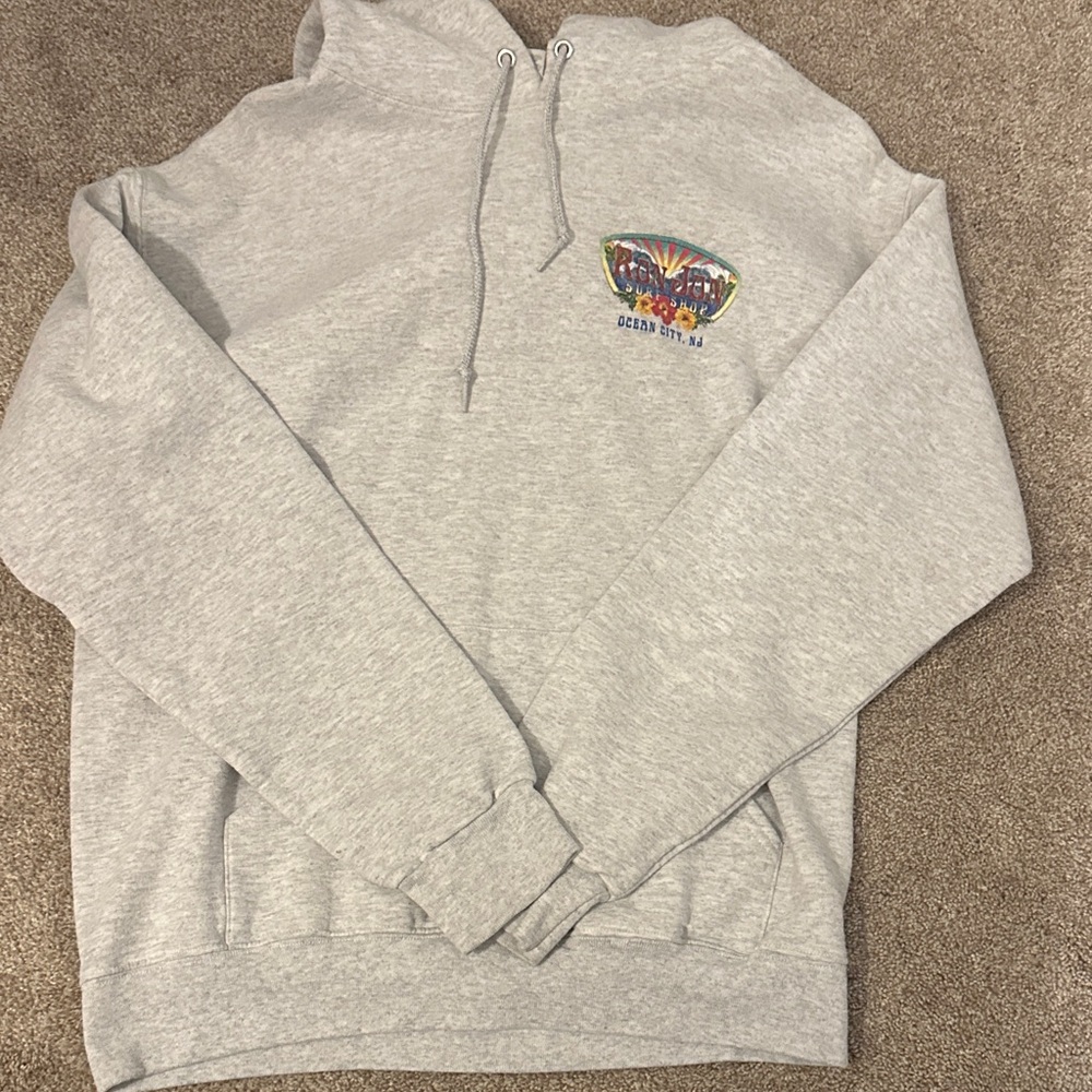 Ron Jon Light Gray Graphic Hoodie
